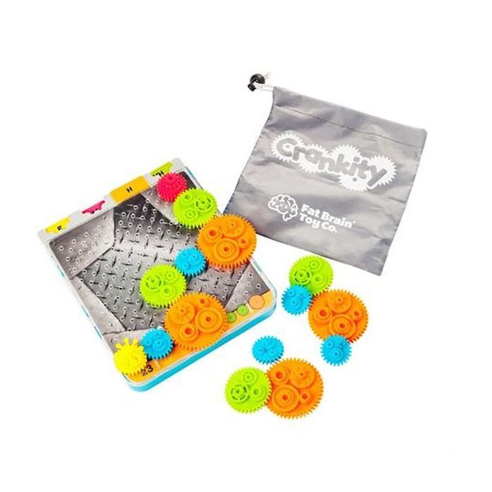 Ігровий набір Fat Brain Toys Різнокольорові Шестерінки Crankity (F140ML)