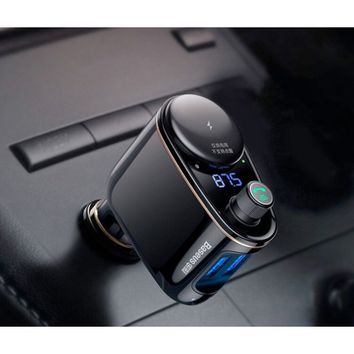 FM модулятор Baseus Lokomotive S-06 Black (CCALL-RH01) изображение 5
