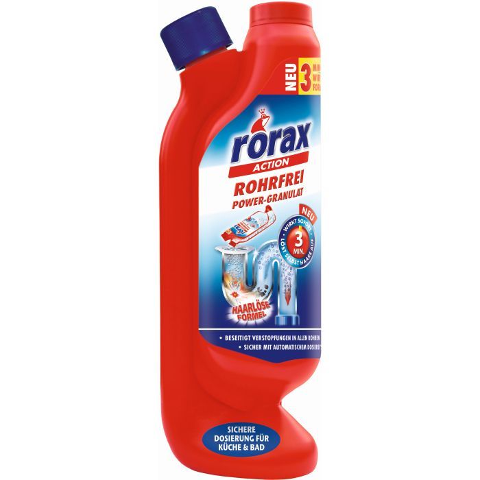 Засіб для прочищення труб Rorax Гранули 600 г (4001499185243/4001499969331) зображення 2