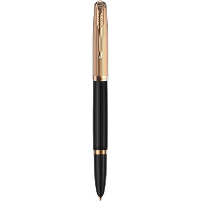Ручка перьевая Parker PARKER 51 Premium Black GT  FP18 F (57 011)