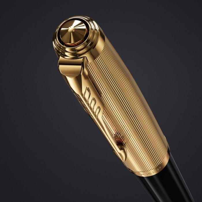 Ручка перьевая Parker PARKER 51 Premium Black GT  FP18 F (57 011) изображение 4