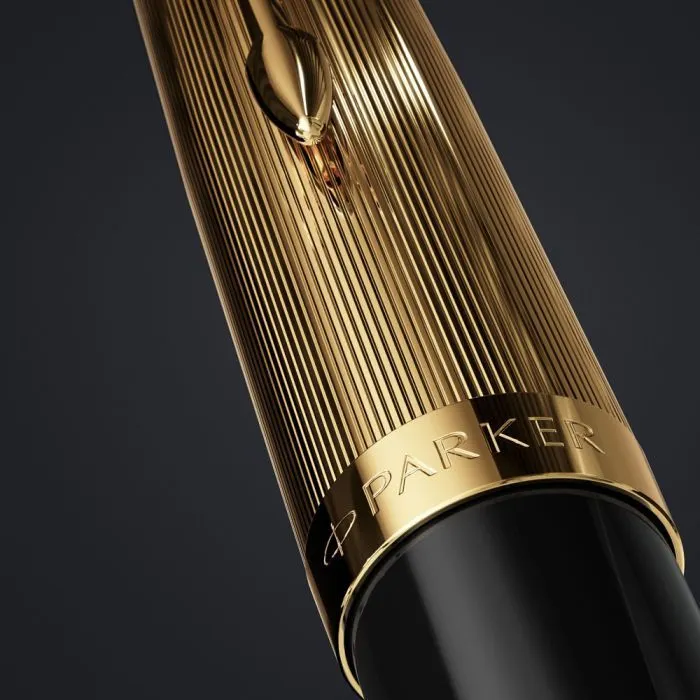 Ручка пір'яна Parker PARKER 51 Premium Black GT  FP18 F (57 011) зображення 5