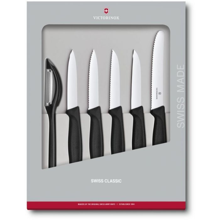 Набор ножей Victorinox SwissClassic Paring Set 6 шт Black (6.7113.6G)