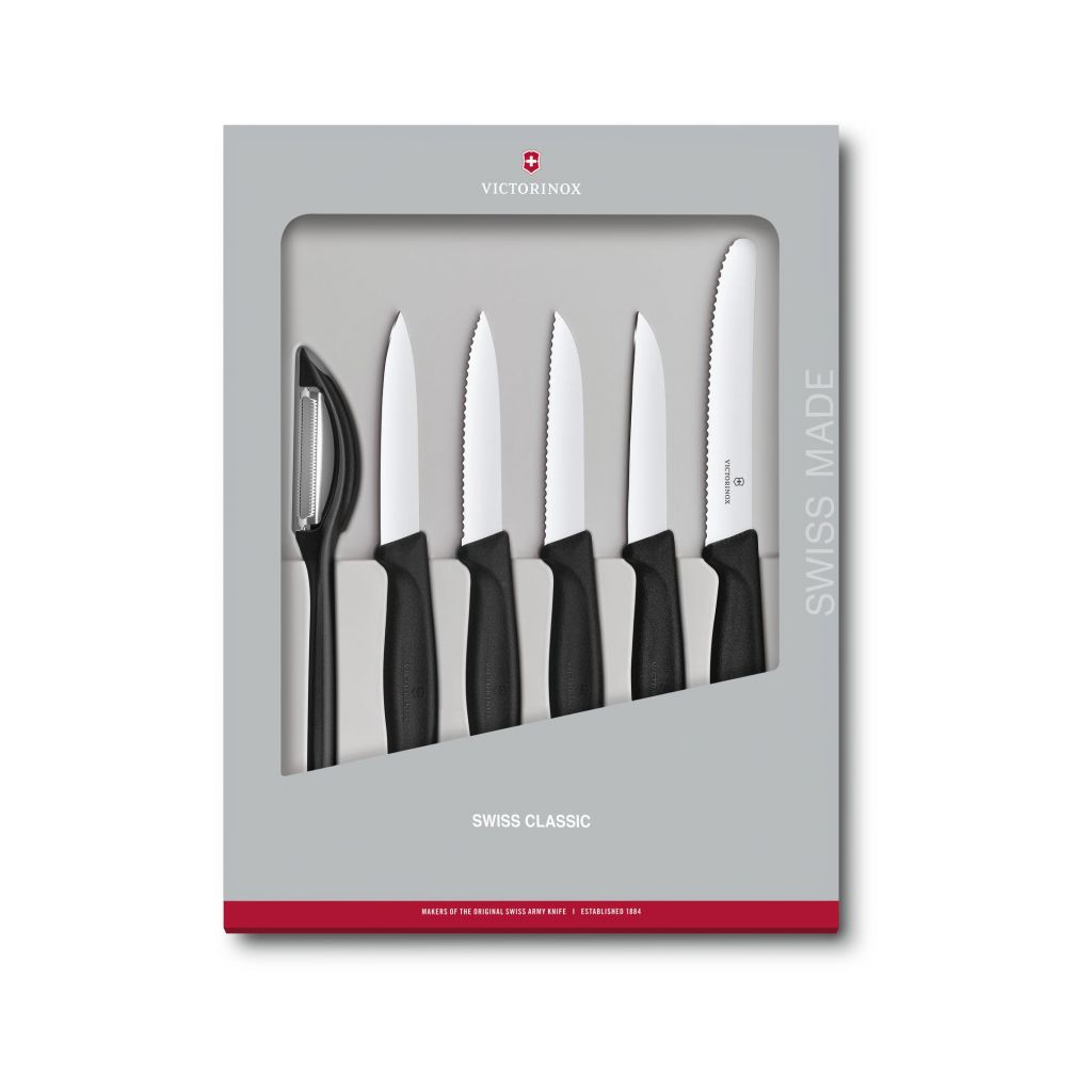 Набор ножей Victorinox SwissClassic Paring Set 6 шт Black (6.7113.6G)