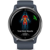 Смарт-часы Garmin Venu 2, GPS, Wi-Fi, Blue Granite + Passivated (010-02430-10) изображение 2
