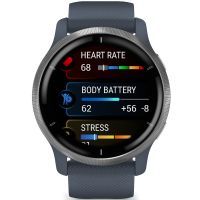 Смарт-часы Garmin Venu 2, GPS, Wi-Fi, Blue Granite + Passivated (010-02430-10) изображение 8