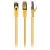 Патч-корд 0.5м S/FTP Cat 6A CU LSZH yellow Cablexpert (PP6A-LSZHCU-Y-0.5M)