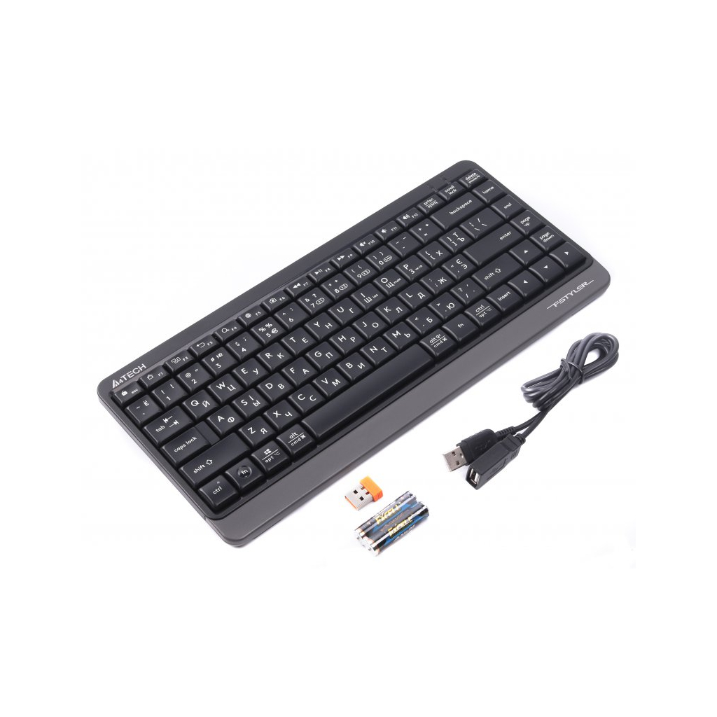 Клавіатура A4Tech FBK11 Wireless Grey зображення 2