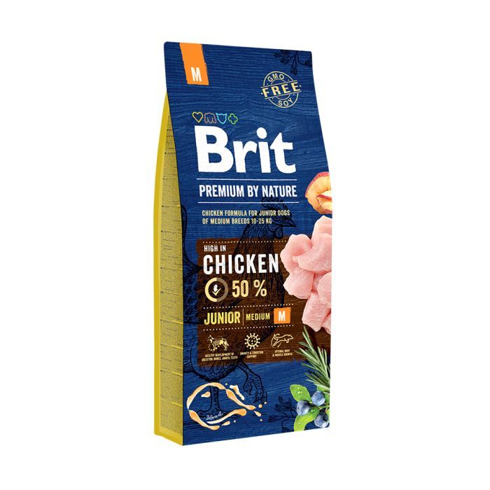 Сухой корм для собак Brit Premium Dog Junior M 1 кг (8595602526314)