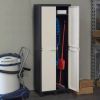 Шкаф хозяйственный Toomax FACTORY S 65x38x178 cm черный/молочно белый (5673) изображение 2
