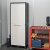 Шкаф хозяйственный Toomax FACTORY S 65x38x178 cm черный/молочно белый (5673) изображение 3