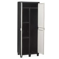 Шкаф хозяйственный Toomax FACTORY S 65x38x178 cm черный/молочно белый (5673) изображение 5