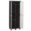 Шкаф хозяйственный Toomax FACTORY S 65x38x178 cm черный/молочно белый (5673) изображение 5