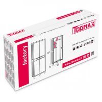 Шкаф хозяйственный Toomax FACTORY S 65x38x178 cm черный/молочно белый (5673) изображение 6
