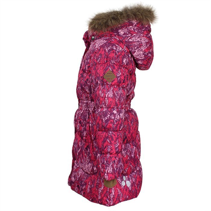 Пальто детское Huppa GRACE 17930055 фуксия с принтом 122 (4741468585017) изображение 2