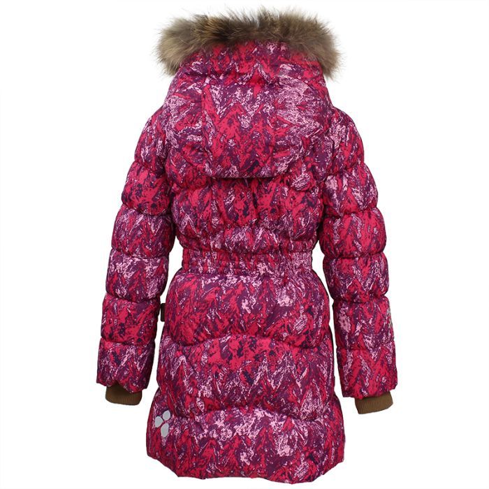 Пальто детское Huppa GRACE 17930055 фуксия с принтом 122 (4741468585017) изображение 3