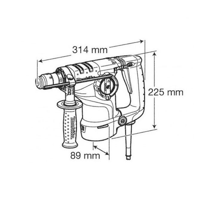Перфоратор Makita HR3210C SDS-PLUS (HR3210C) зображення 2
