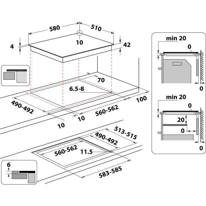 Варочная поверхность Whirlpool AKT8090/NE изображение 5