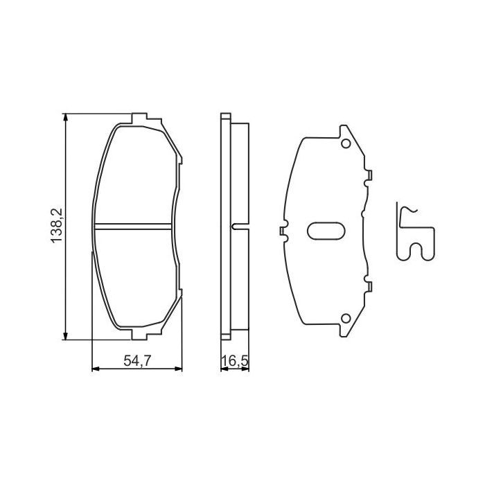 Гальмівні колодки Bosch 0 986 494 241 зображення 2