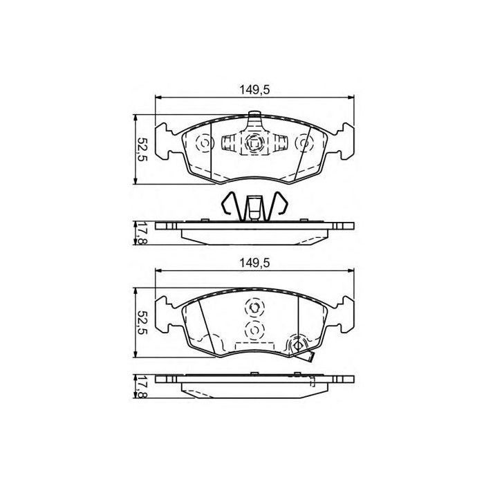 Гальмівні колодки Bosch 0 986 494 537