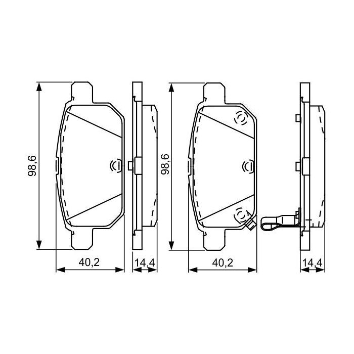 Тормозные колодки Bosch 0 986 495 301