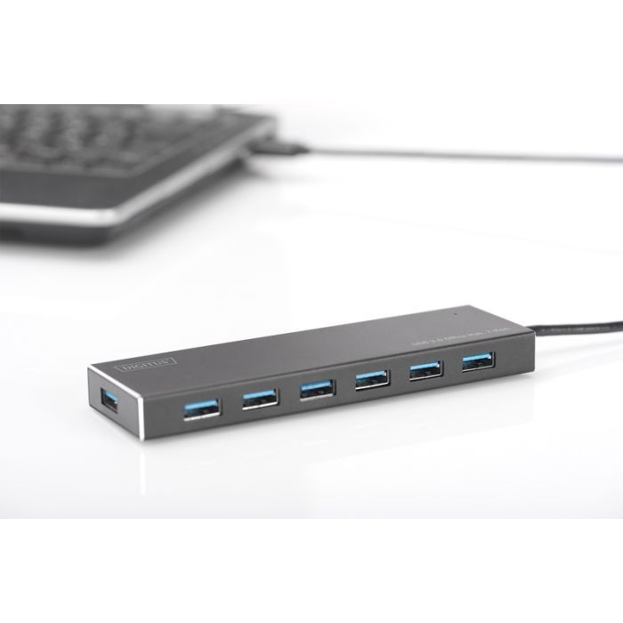 Концентратор Digitus USB 3.0 Hub, 7 Port (DA-70241-1) зображення 6