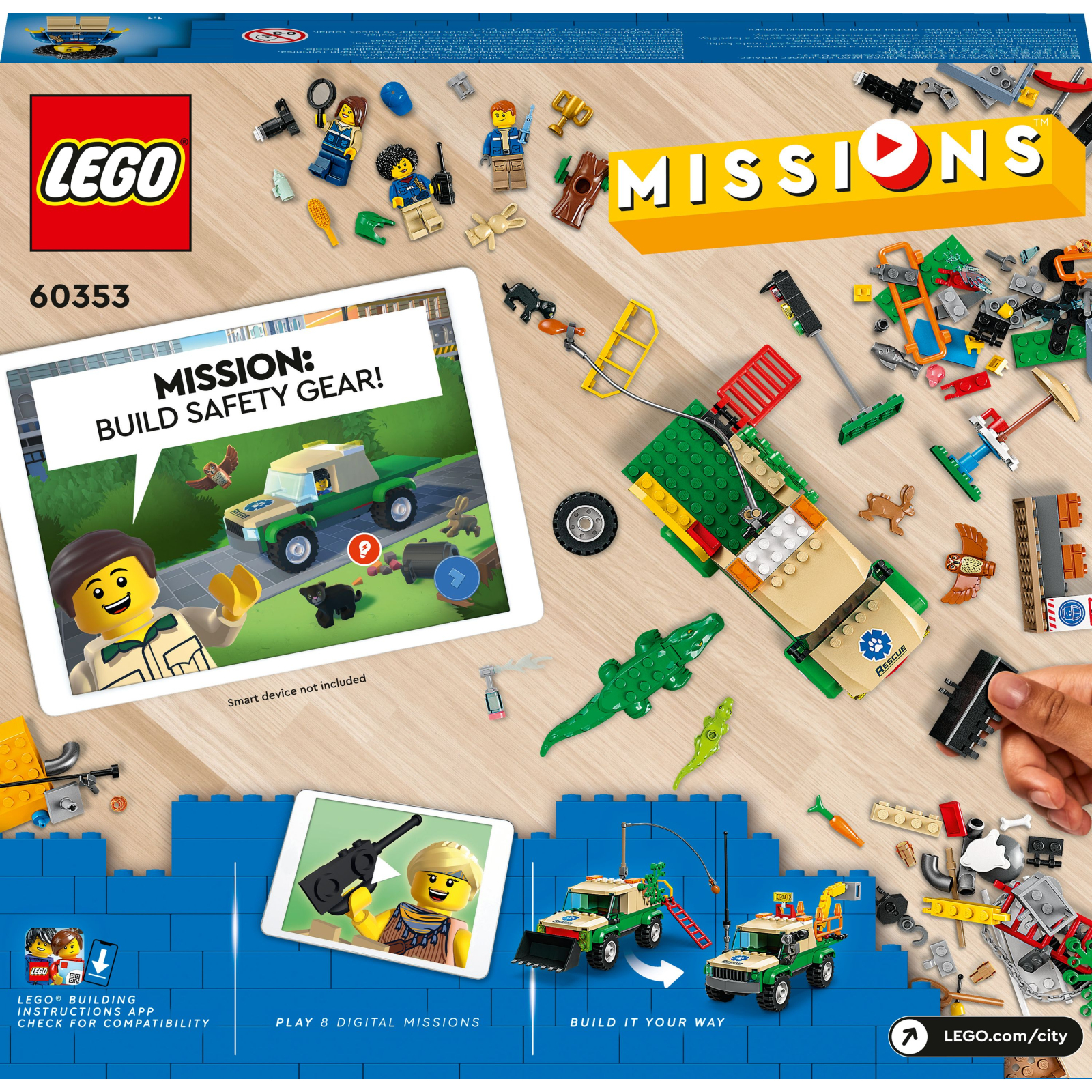 Конструктор LEGO City Missions Миссии спасения диких животных 246 деталей (60353) изображение 10