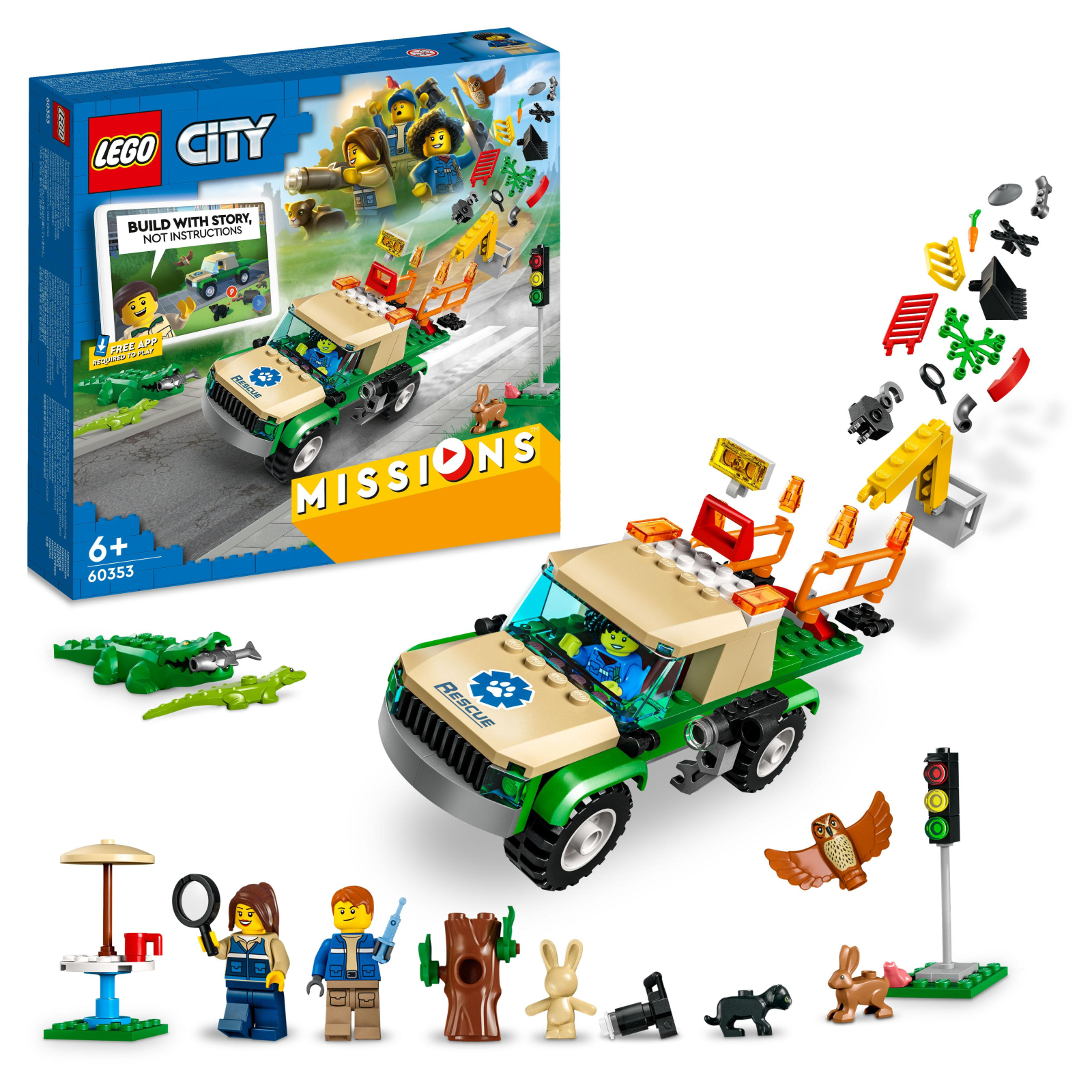 Конструктор LEGO City Missions Миссии спасения диких животных 246 деталей (60353) изображение 2