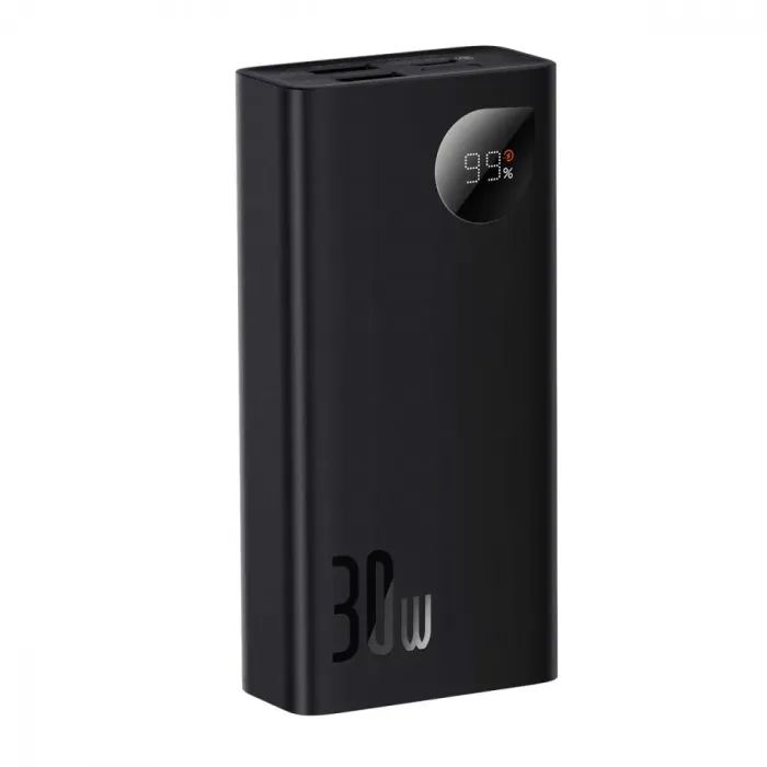 Батарея універсальна Baseus Adaman2 10000mAh 30W, PD, QC, SCP, Black (PPAD040001) зображення 2