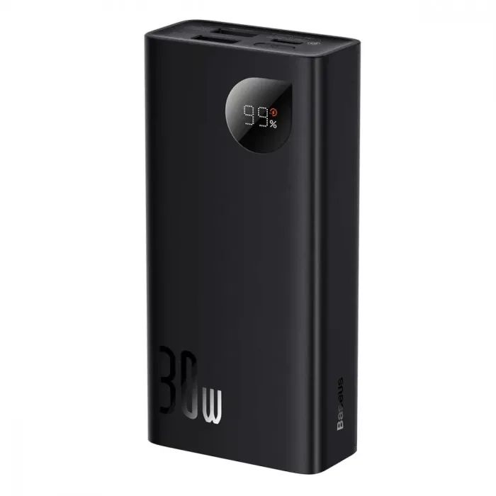 Батарея універсальна Baseus Adaman2 10000mAh 30W, PD, QC, SCP, Black (PPAD040001) зображення 3