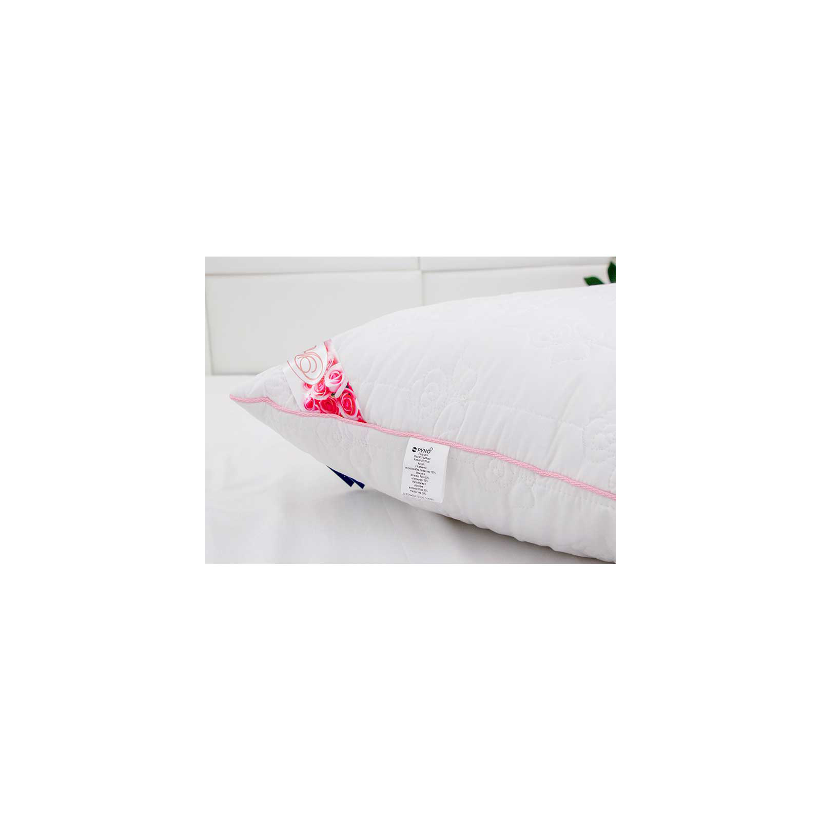 Подушка Руно Rose с волокном розы белая 50х70 см (310.52Rose) изображение 3