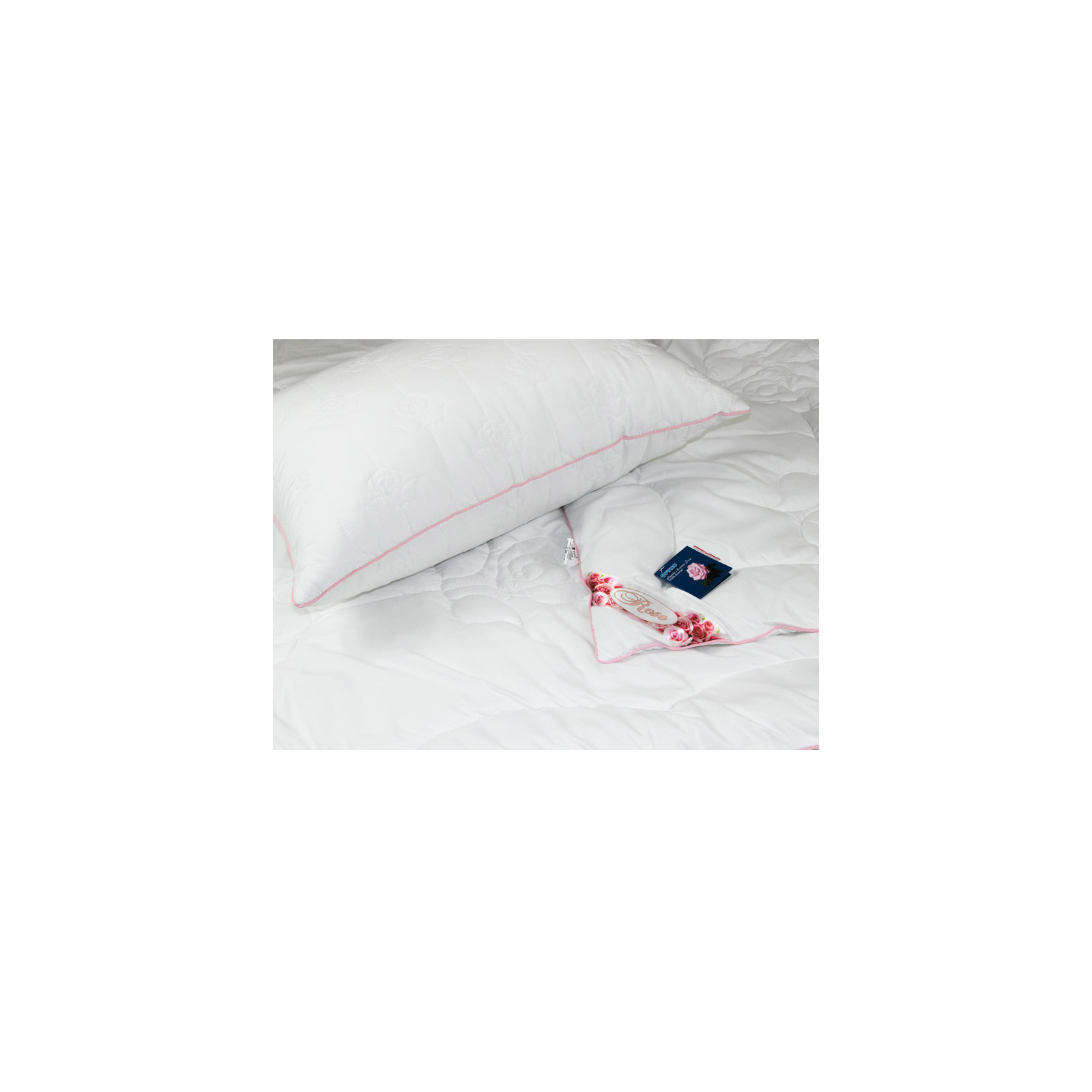 Подушка Руно Rose с волокном розы белая 50х70 см (310.52Rose) изображение 4