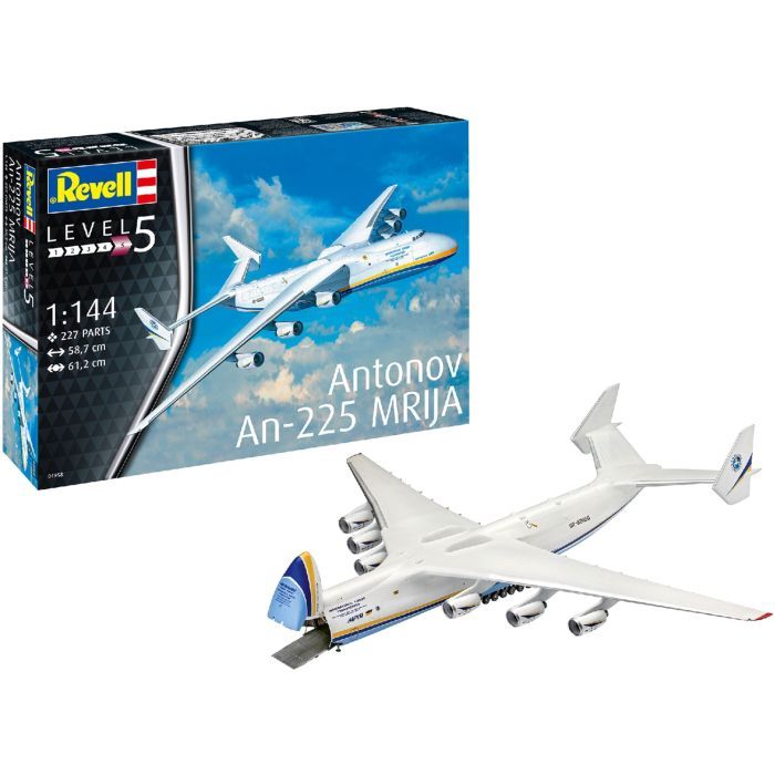 Сборная модель Revell Грузовой самолет Ан-225 Мрия. Масштаб 1:144 (RVL-04958) изображение 3