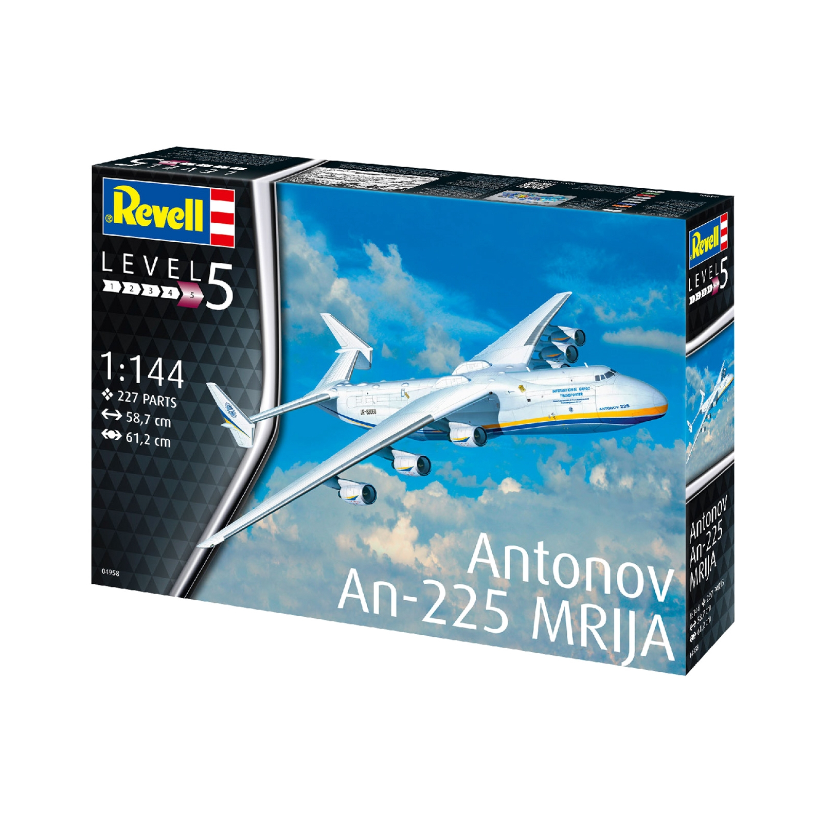 Сборная модель Revell Грузовой самолет Ан-225 Мрия. Масштаб 1:144 (RVL-04958)
