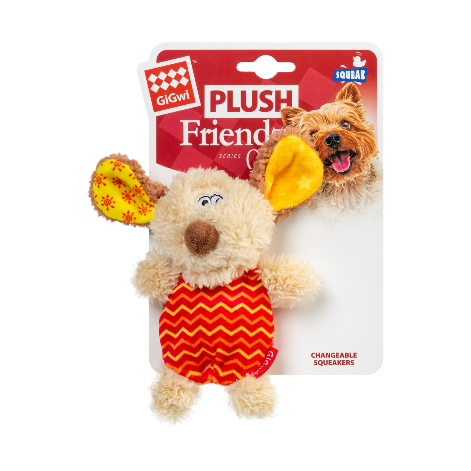 Игрушка для собак GiGwi Plush Собачка с пискавкой 13 см (75304) изображение 2