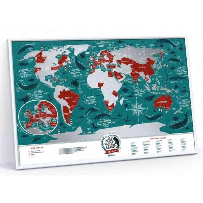 Скретч карта 1DEA.me Travel Map Marine World (13020) изображение 4