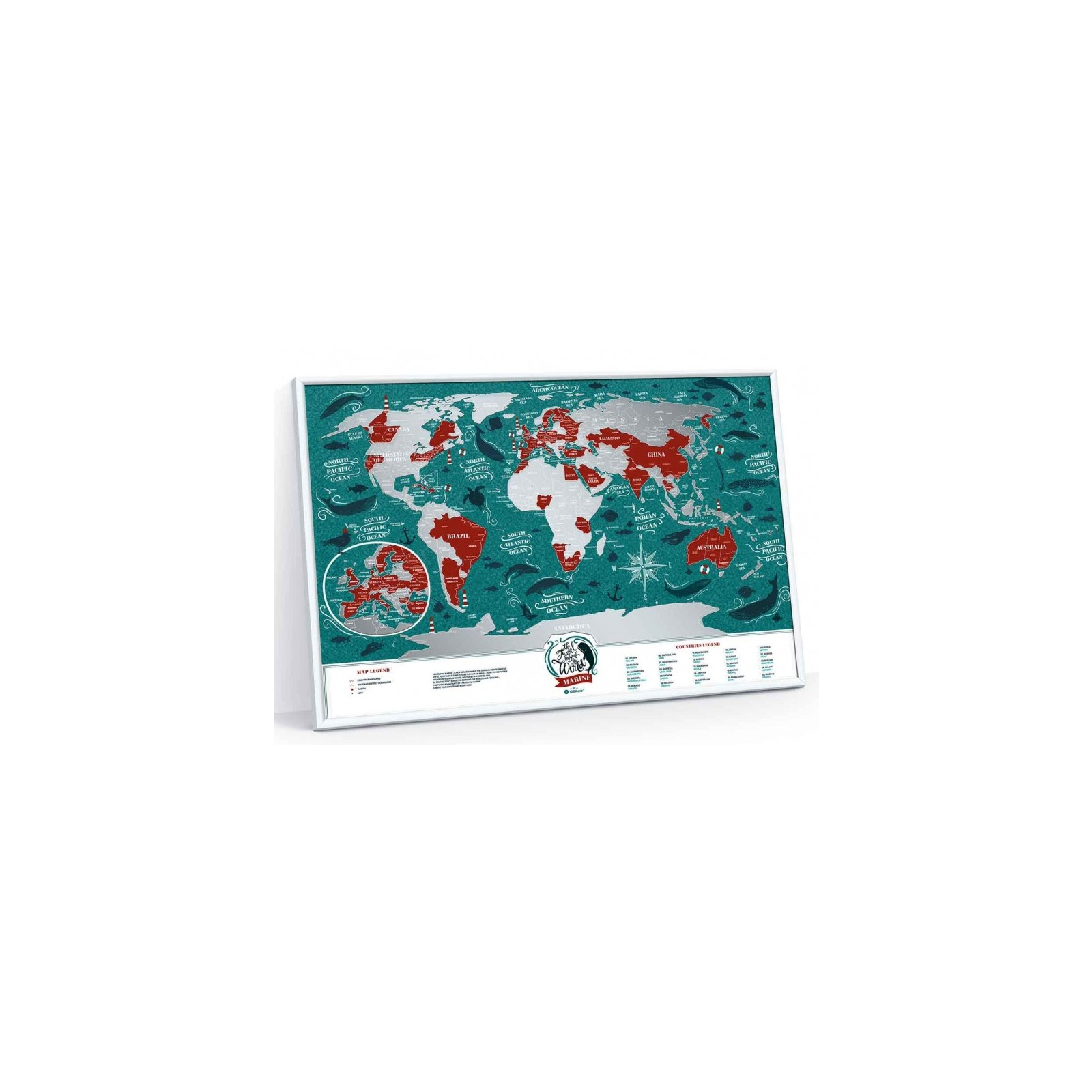 Скретч карта 1DEA.me Travel Map Marine World (13020) изображение 4