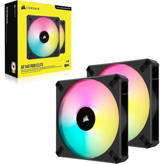 Кулер до корпусу Corsair AF140 RGB Elite Dual Pack (CO-9050156-WW) зображення 2
