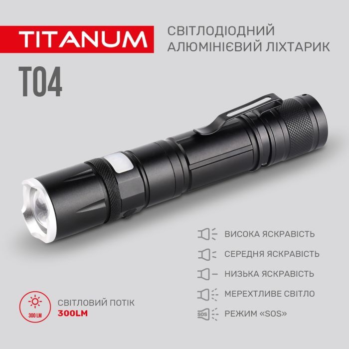 Ліхтар TITANUM 300Lm 6500K (TLF-T04) зображення 4