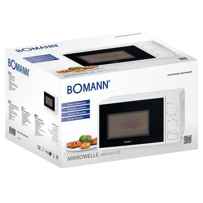 Мікрохвильова піч Bomann MW 6014 CB white (MW6014CB white) зображення 6