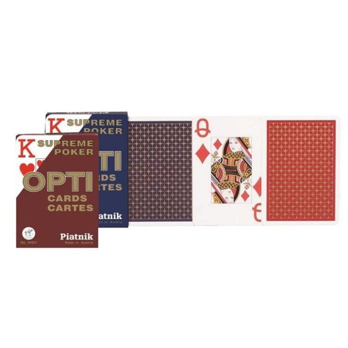 Карты игральные Piatnik Опти покерные, 1 колода х 55 карт (PT-141911)