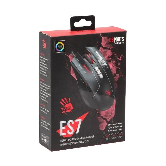 Мышка A4Tech Bloody ES7 Esports Black изображение 7