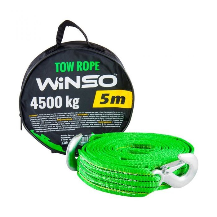 Трос буксировочный WINSO 4,5т, 5м (134550) изображение 2