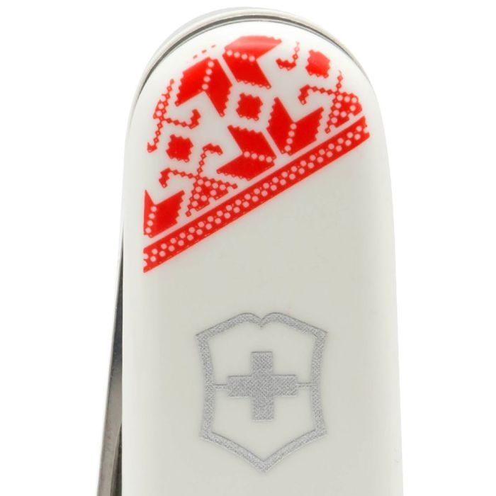 Нож Victorinox Huntsman Ukraine White "Вишиванка" (1.3713.7_T0051r) изображение 3