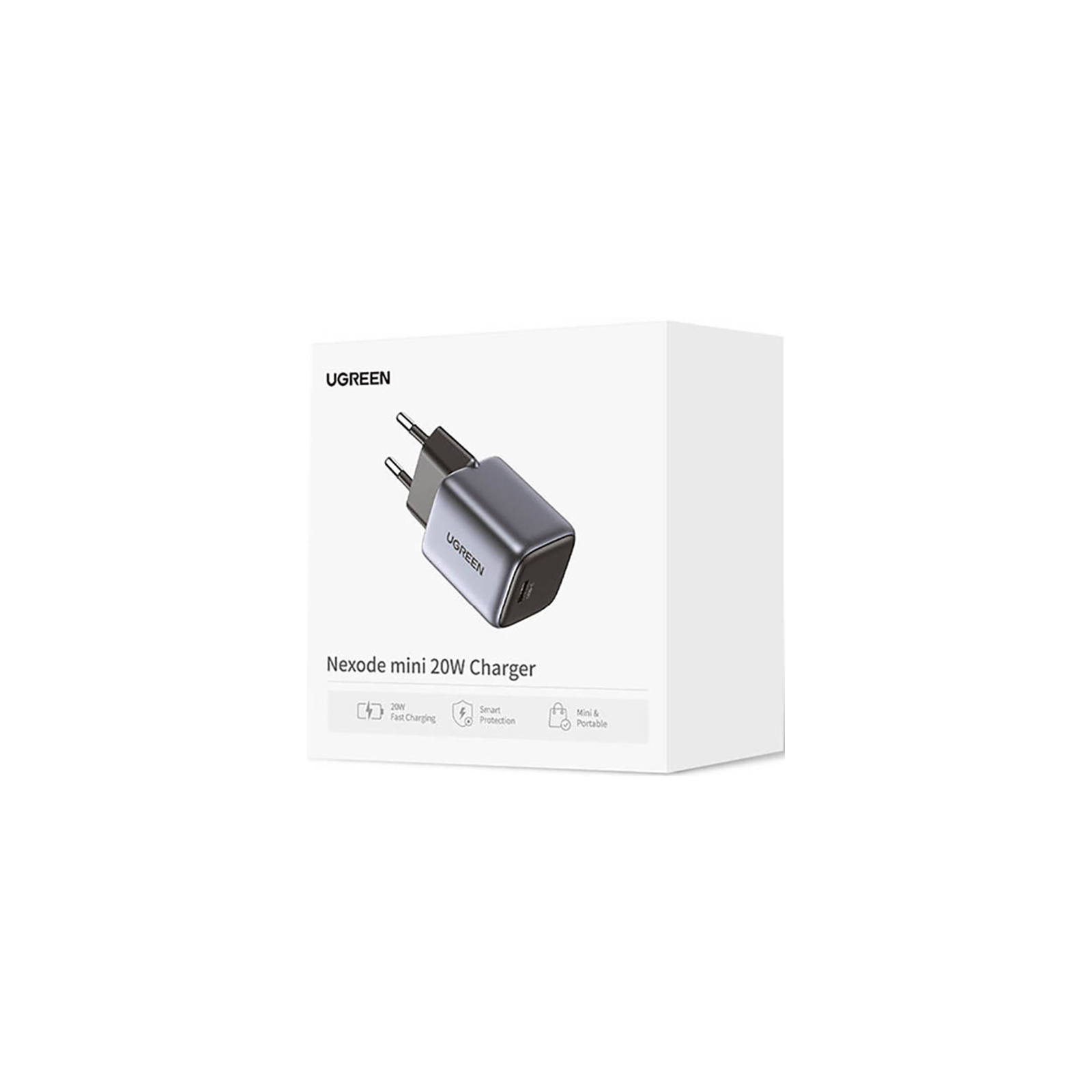 Зарядний пристрій Ugreen 20W USB C PD Nexode mini Charger CD318 (90664) зображення 2