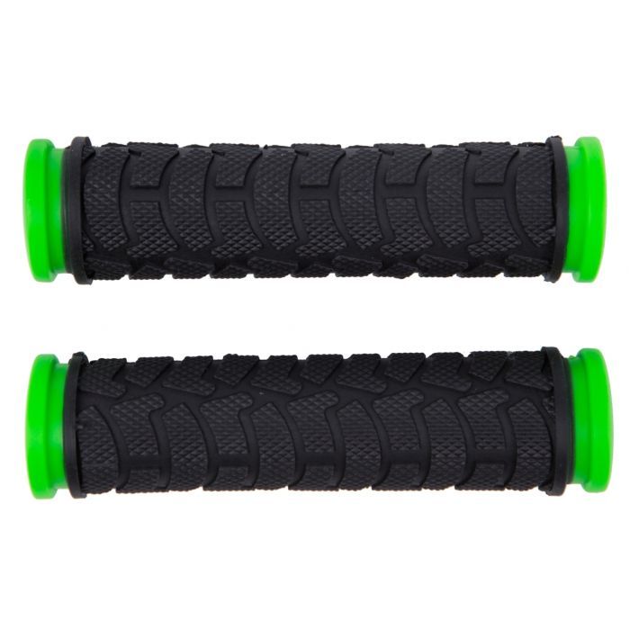 Грипсы Bravvos L122 мм FL-424 Black/Green (GRI-333)