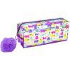 Пенал Cool For School голографический с помпоном 1 отделение фиолетовый (CF87075)