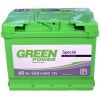 Аккумулятор автомобильный GREEN POWER Standart 60Ah (+/-) (540EN) (22359)