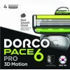 Сменные кассеты Dorco для системы Pace6 для мужчин 6 лезвий 4 шт. (8801038585666)