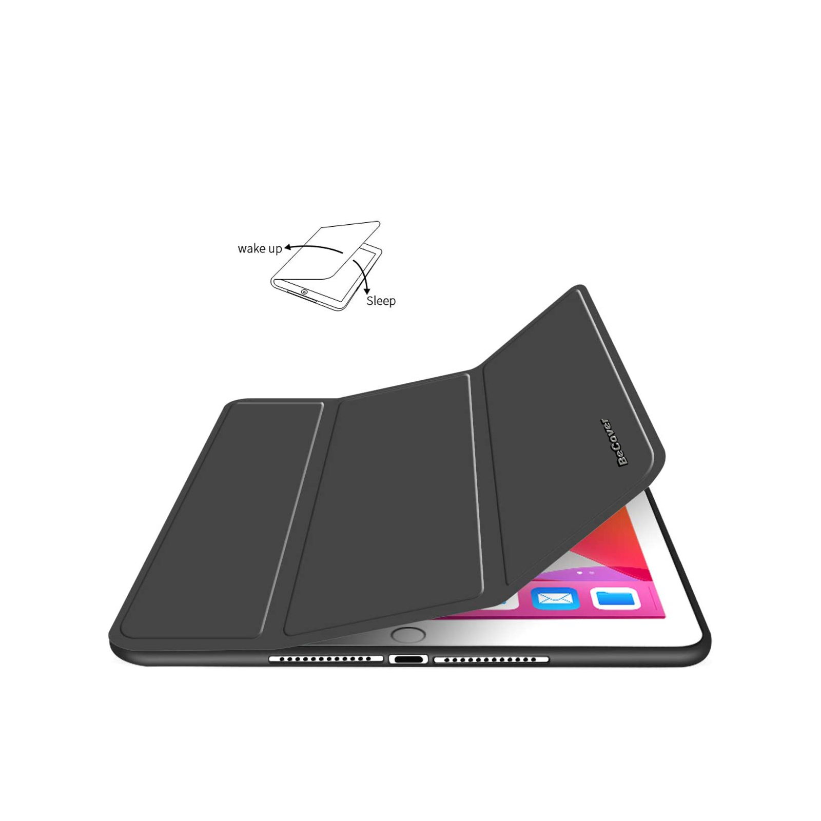 Чехол для планшета BeCover Tri Fold Soft TPU Silicone Apple iPad 10.9" 2022 Black (708518) изображение 4